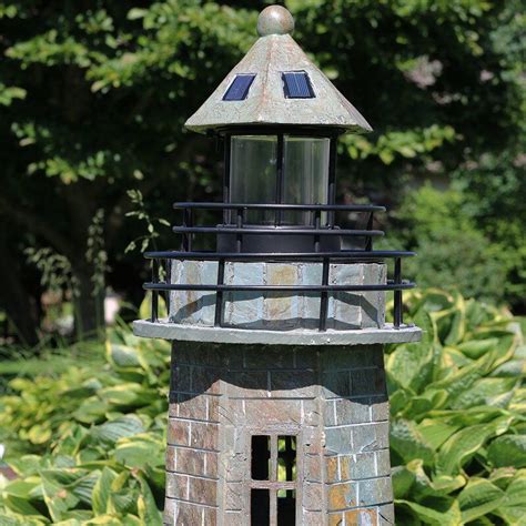 Caulfield Brick Solar Led Lighthouse Statue In 2020 House Lighting