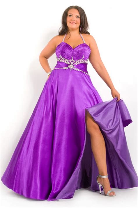 Plus Size Wedding Dress With Purple Color Weddingyuki