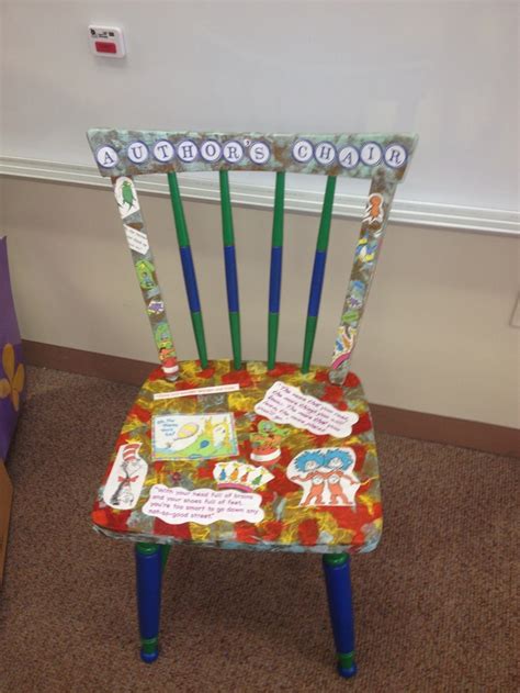 My Finished Dr Seuss Authors Chair Authors Chair Classroom