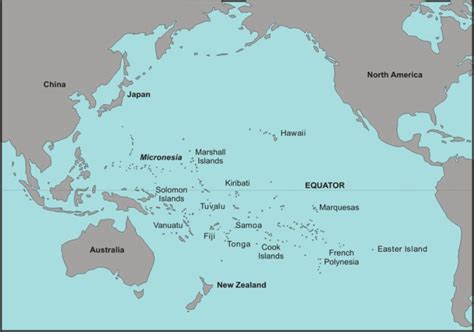 3 Map Showing The Location Of The South Pacific Region Source Nunn