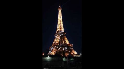 Eiffel Tower At Night Light Show Youtube