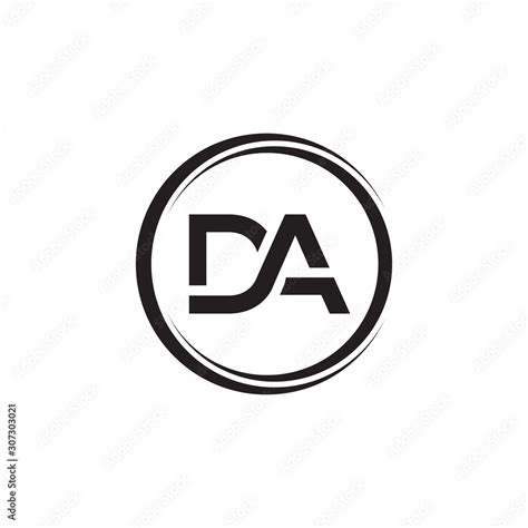 Initial Da Letter Logo With Creative Modern Business Typography Vector