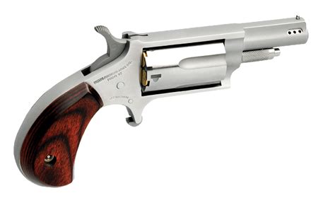 North American Arms 22lr22wmr Mini Revolver With Rosewood Birdshead