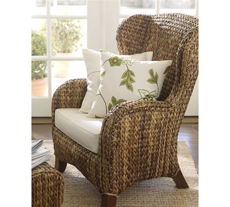 Maybe you would like to learn more about one of these? Pottery Barn Seagrass Wingback Chair - copycatchic
