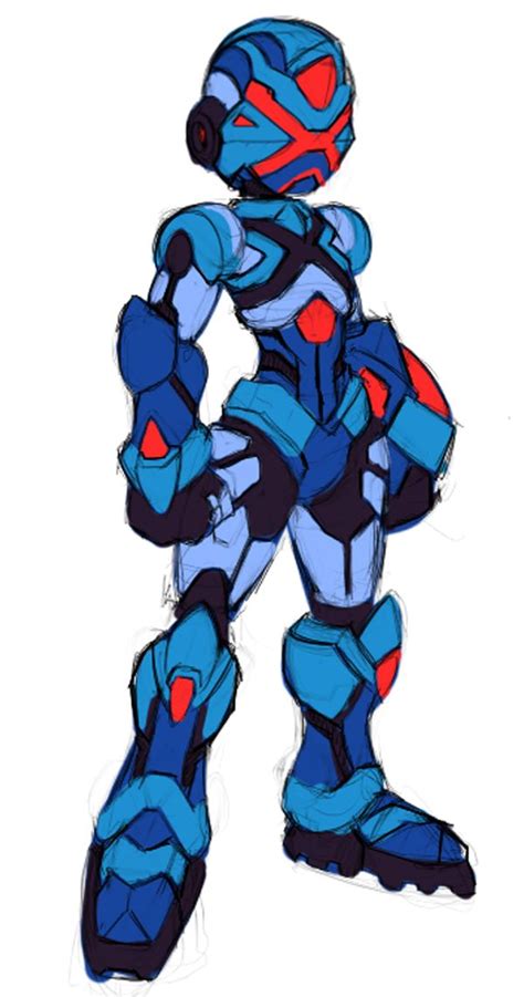 X Maverick Hunter Mega Man Art Maverick Hunter Robot Art