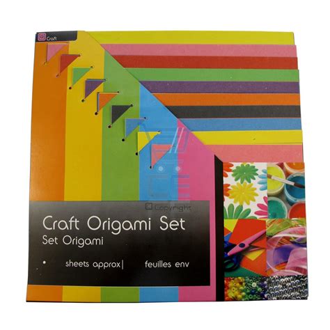 Craft Origami Paper Set 70 Sheets Assorted Colours