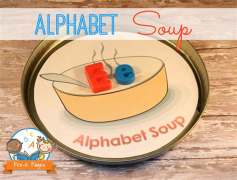Magnetic Letter Alphabet Soup Activity