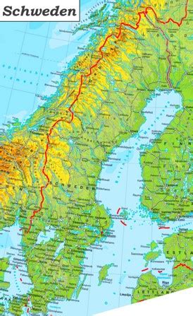 Es wurde in illustrated atlas und moderne geschichte der welt geographische, politische. Schweden Karte | Landkarten von Schweden