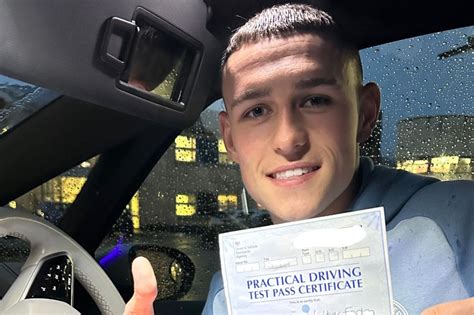 Man City Star Phil Foden Shows Fans New Drivers License But Middle