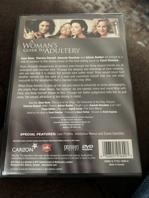 A Womans Guide To Adultery Sean Bean Theresa Russell Amanda Donohoe 1994 Dvd 66805916007 Ebay
