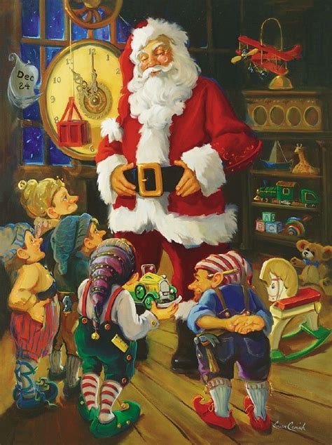White Mountain Santa And His Elves Jigsaw Puzzle 550 Pc Classic