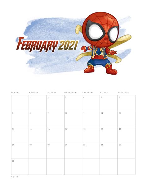 Marvel Avengers Calendar 2021 Calendar Apr 2021