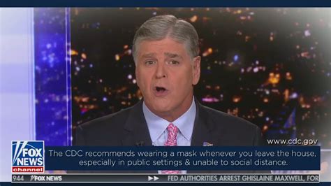 Sean Hannity Puts Out A Psa Encouraging People To Wear Masks