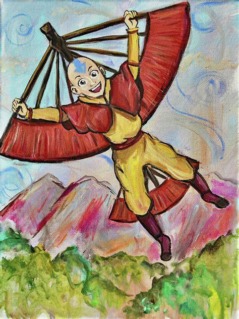 Aang Avatar The Last Airbender Painting By Sarah Johnson Pixels Merch