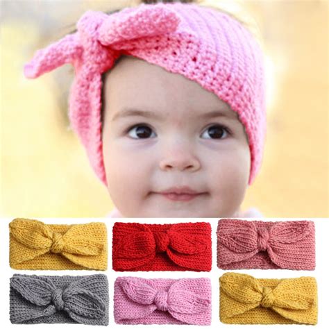 Cute Baby Headband Baby Hair Accessorie Knitted Solid Color Baby Girl