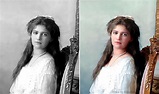 Fotos de los princesas Romanov, hijas de Nicolás II, ahora en color ...