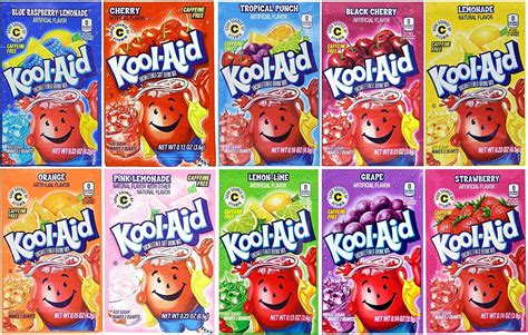Kool Aid Drink Mix 10 Flavors Variety Pack Bonus Pack Of 50 Packets