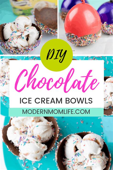 Diy Chocolate Ice Cream Bowls Modern Mom Life