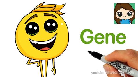 How To Draw Gene Meh The Emoji Movie Youtube