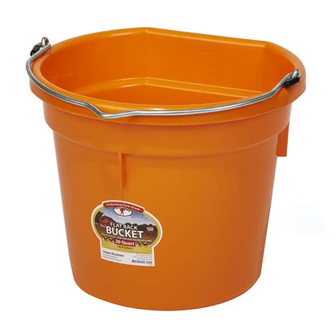 Tina De Plastico 20 Qt Plastic Bucket Naranja P20fborange6