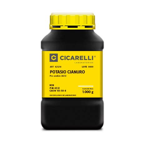 La forma más rápida de encontrar proveedores de cianuro de potasio sin costo ni compromiso! POTASIO CIANURO Pro-análisis (ACS) x 1000 g Cicarelli ...