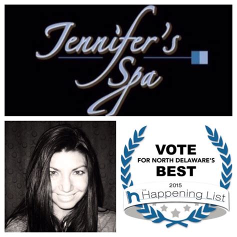 Jennifers Spa Has Been Nominated For Best Day Spa On The 2015 Happening List I Am Honored To Be