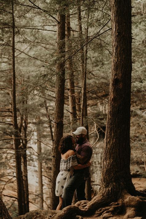 Forest Engagement Whimsical Romantic Forest Engagement Romantic