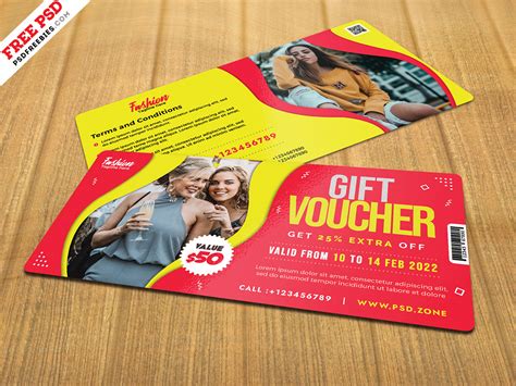 Fashion Store Gift Voucher Design Psd Psdfreebies Com