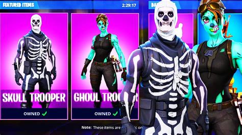 Skull Trooper And Ghoul Trooper Coming Back In Fortnite Skull Trooper