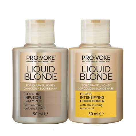 Liquid Blonde Shampoo And Conditioner Provoke Hair Sofeminine