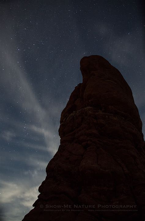 Balanced Rock At Night Part 1 Show Me Nature Photography