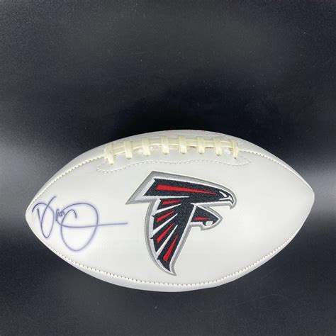 Falcons Dan Quinn Signed Panel Ball With Falcons Logo The Official
