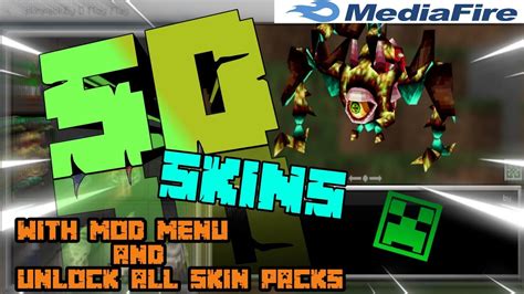 Minecraft Pe With 4d 5d Skin And Mod Menu Unlock All Insane Skin