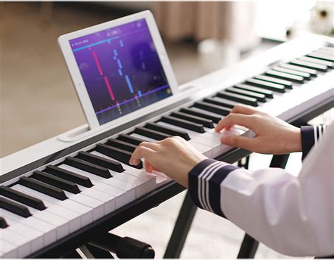 88 Keys Smart Electronic Piano Light Up Keyboard Smart Self Study Piano