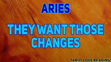 Aries July 2021 Tarot Love Reading They Want Those Changes Youtube