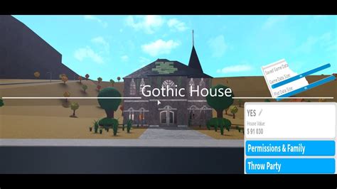 Gothic House Tour 91k Bloxburg 20 Subs New Goal Youtube