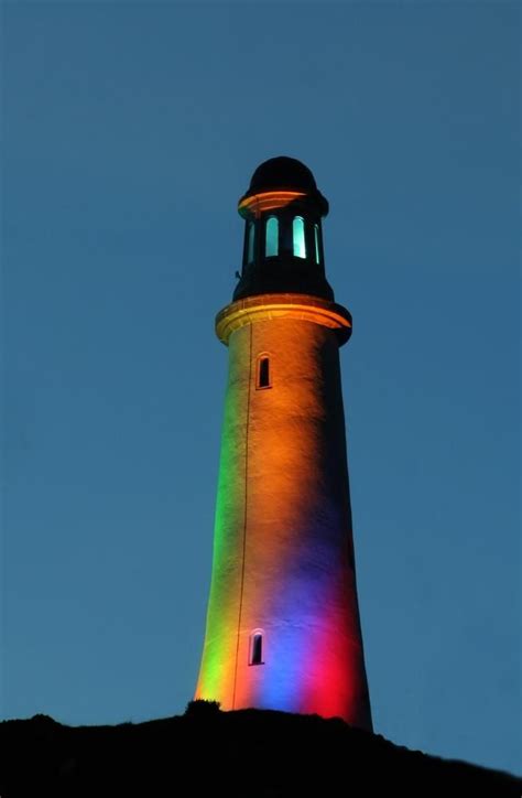 Rainbow Lighthouse Lighthouse Beautiful Lighthouse Lighthouse Lighting