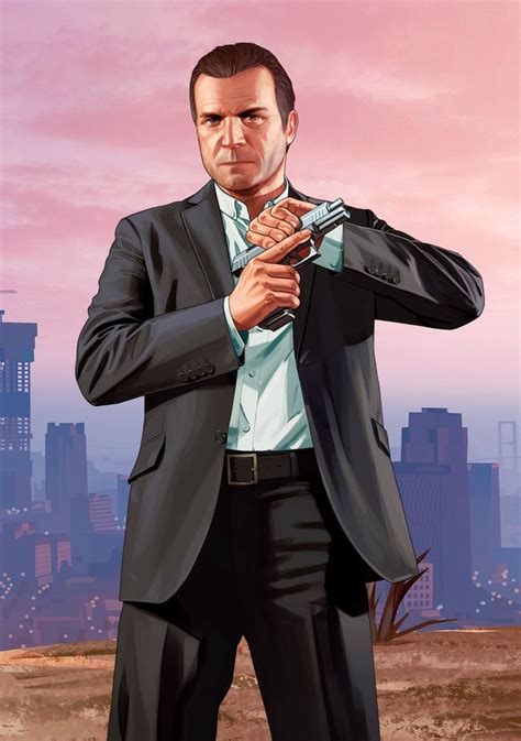 Michael De Santa Gta V Gta Rockstargames Personajes De Gta 5 Gta