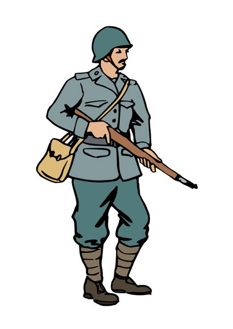 Ww1 Soldier Clipart Clip Art Library