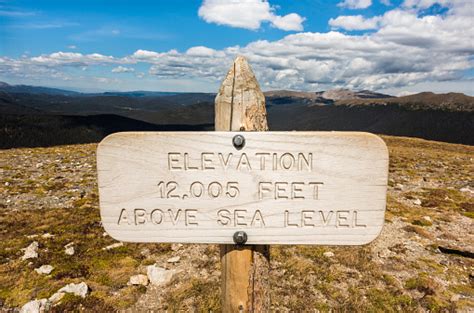 While it is possible to reach the top of cheaha mountain by driving up the talladega scenic byway and bunker loop, that takes much of the adventure out of it. Elevation Above Sea Level Sign In Rocky Mountain National ...