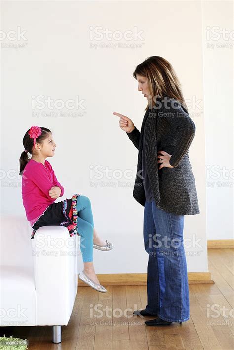 Mother Scolding Daughter Stock Photo Download Image Now Anger