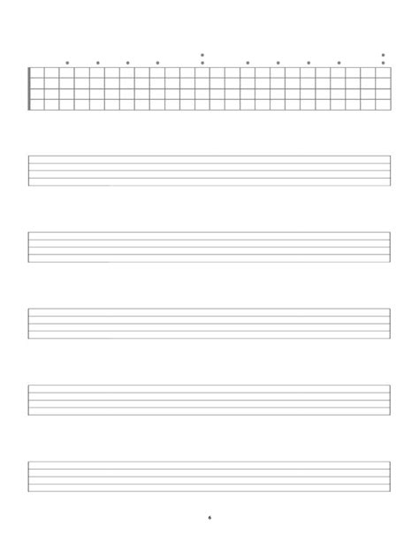 Sheet Happens Blank Tab Book 5 String Bass 5 String Bass Edition