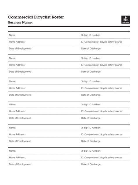 2022 Roster Template Fillable Printable Pdf And Forms Handypdf