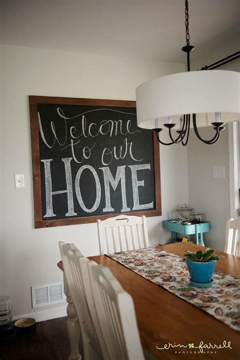 🏡 ️🏡 Chalkboard Art Welcome To Our Home Large Chalkboard In Kitchen