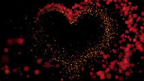 Particles Form Heart Shape Romantic Love Heart Paricleslove