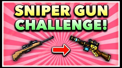 Pixel Gun 3d Sniper Gun Game Challenge Using All Snipers Youtube