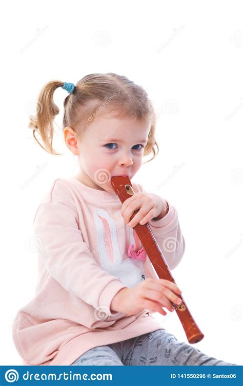 Playing Recorder Stock Photo Image Of Girl Flute Dancing 141550296