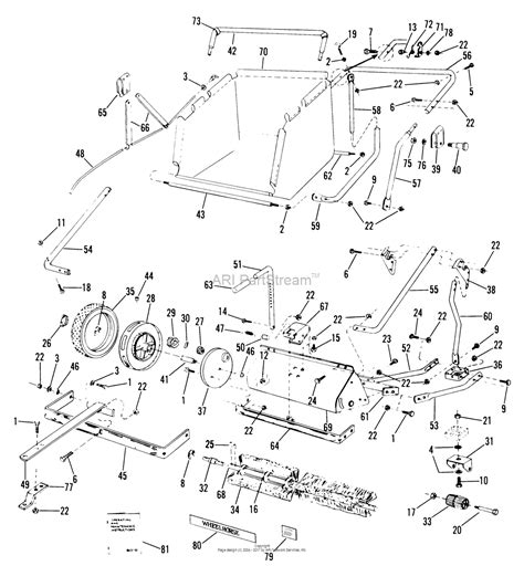 Toro 07 42vc01 42 Lawn Vacuum 1980 Parts Diagram For Lawn Sweeper