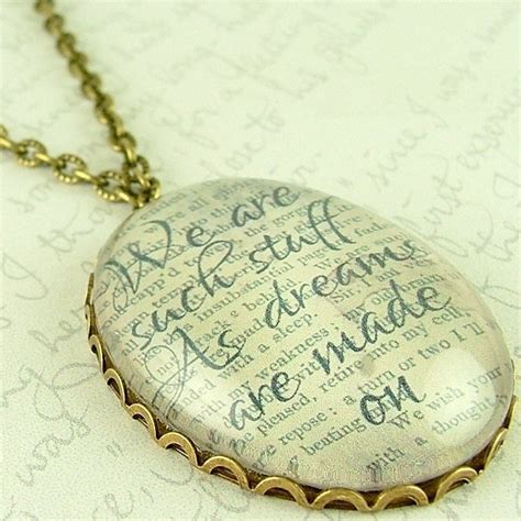 shakespeare jewelry tempest literary glass necklace as