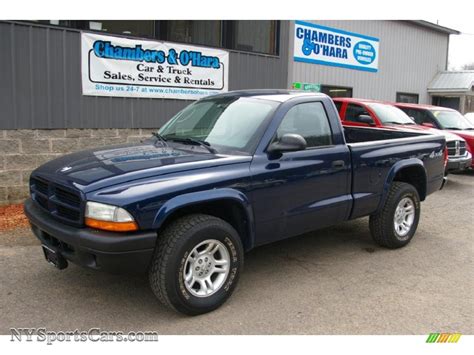 2003 Dodge Dakota Sxt Regular Cab 4x4 In Patriot Blue Pearl 158310